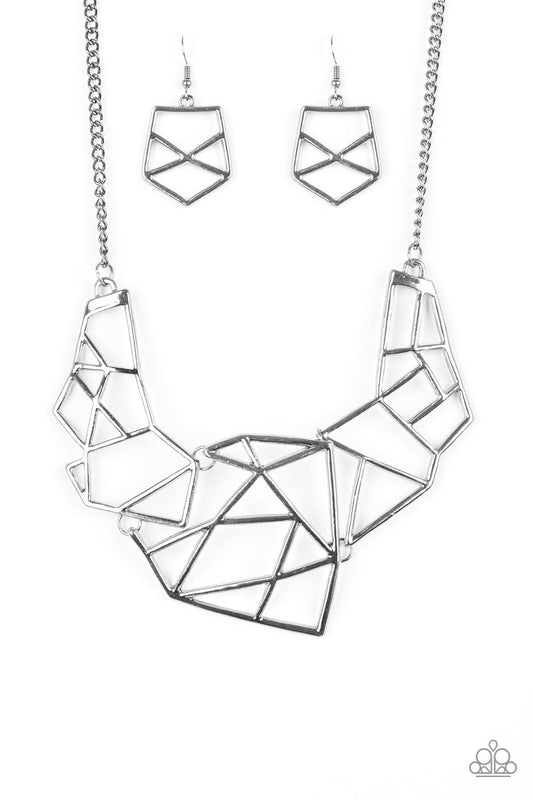 World Shattering Gunmetal Necklace
