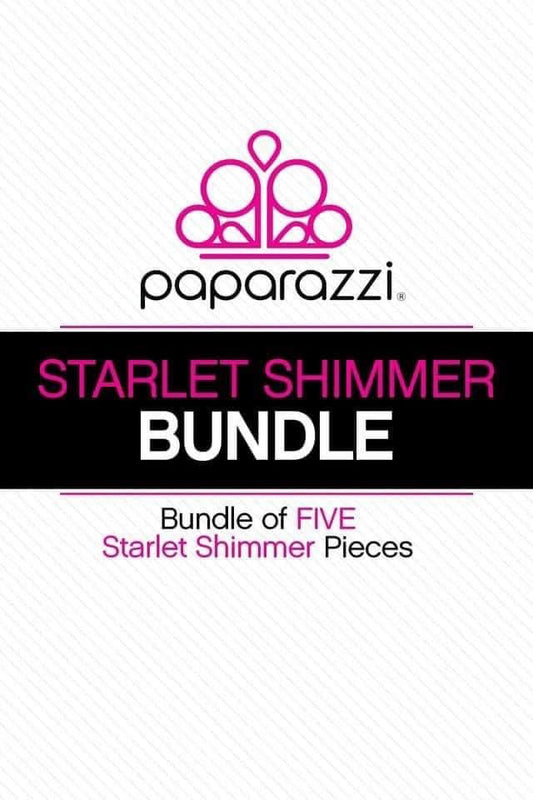 Starlet Shimmer Heart Charm Bracelet (Bundle of 5)